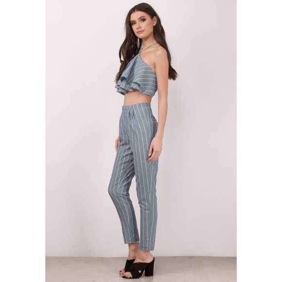 Tobi Striped Jumpsuit Set - Picture 2 of 8